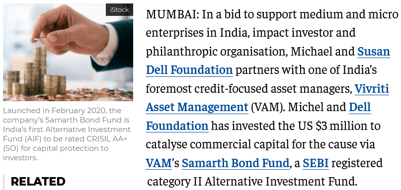 Vivriti Asset Management partners with impact investor to support MSMEs and low-income households